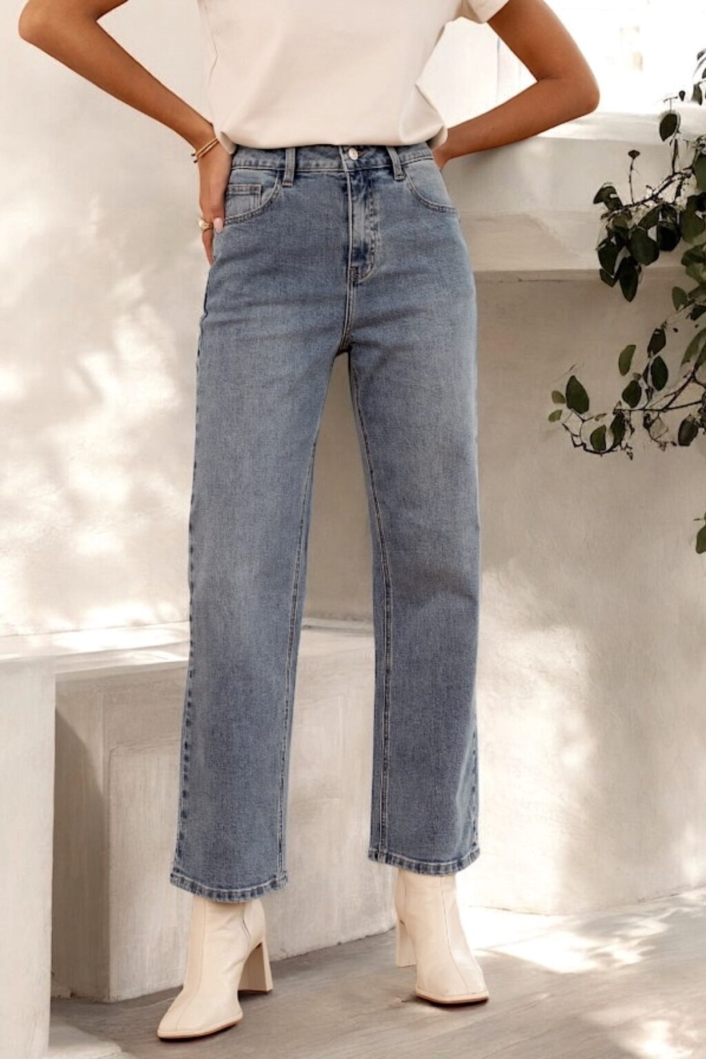 Niebieskie jeansy Paris Vintage