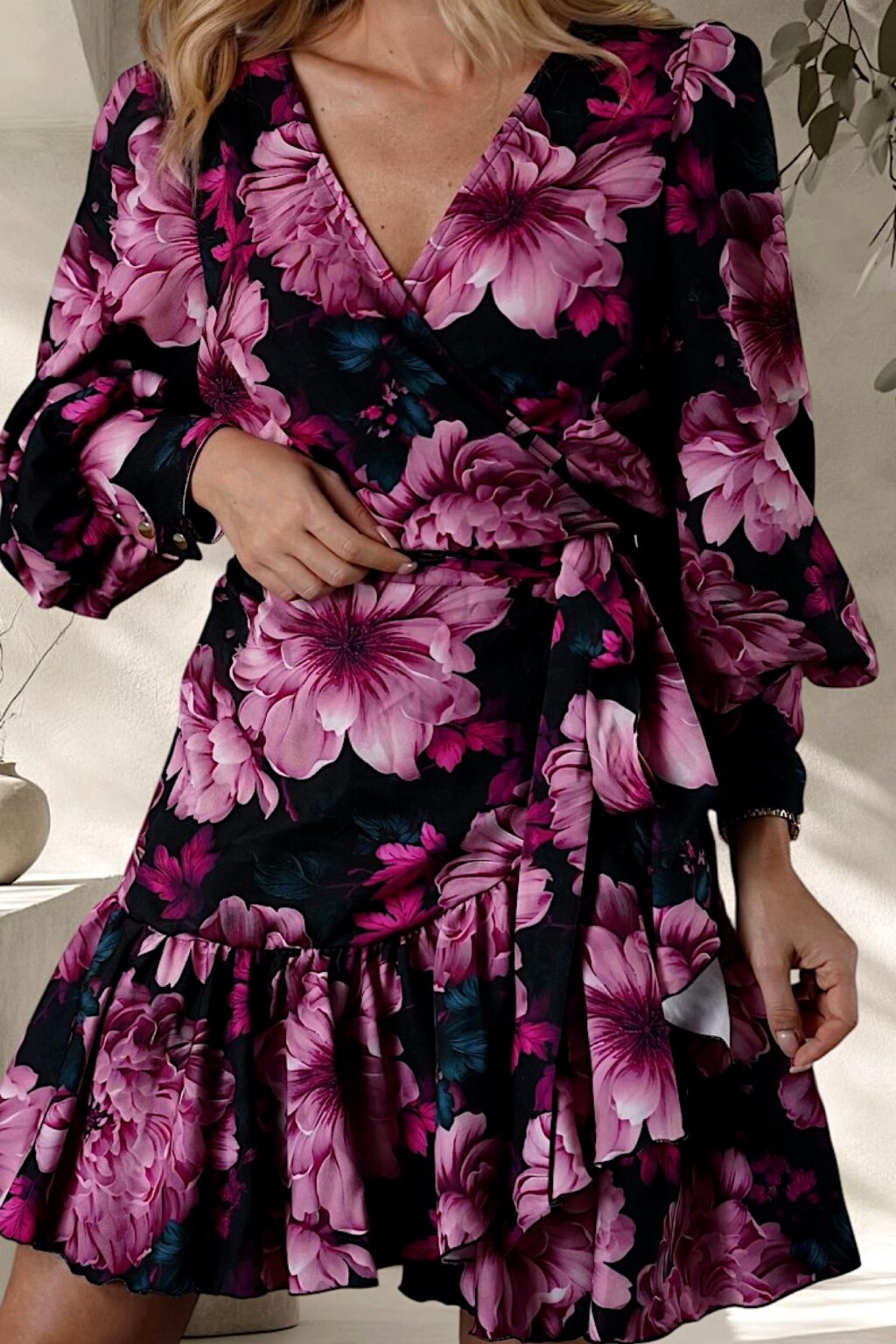 Sukienka ORCHID w kwiaty | wiskoza