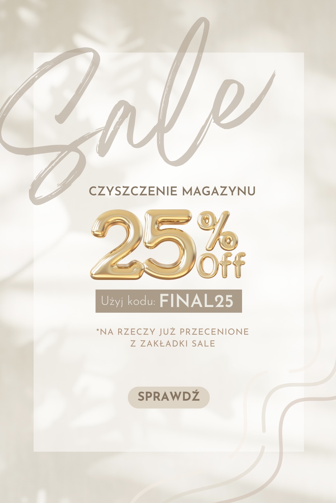 Wyprzedaż -25%