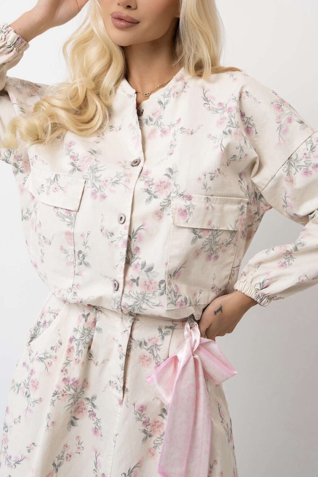 Wiosenna kurtka w kwiaty BELLA