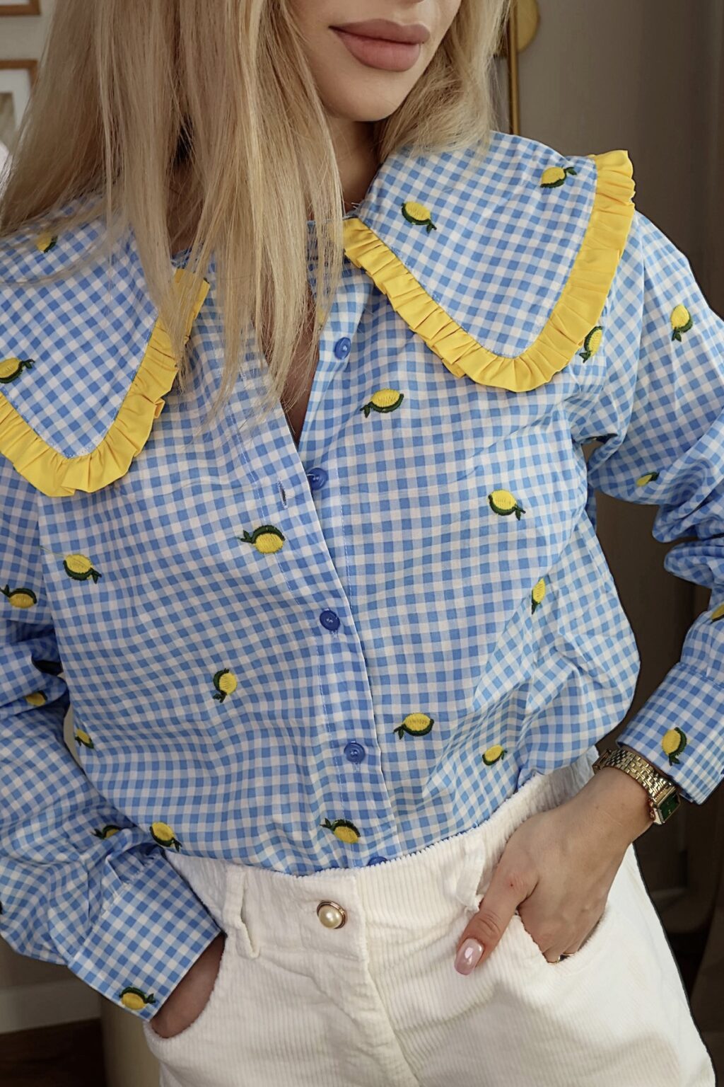 Bawełniana koszula w cytryny 🍋 SANTORINI