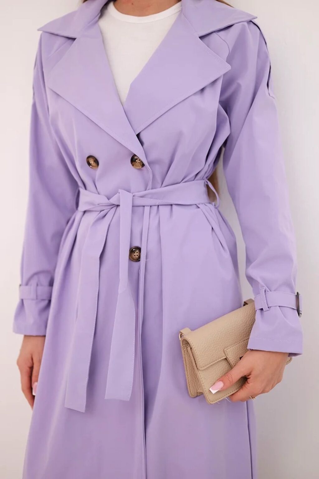 Wiosenny fioletowy płaszcz TODAY